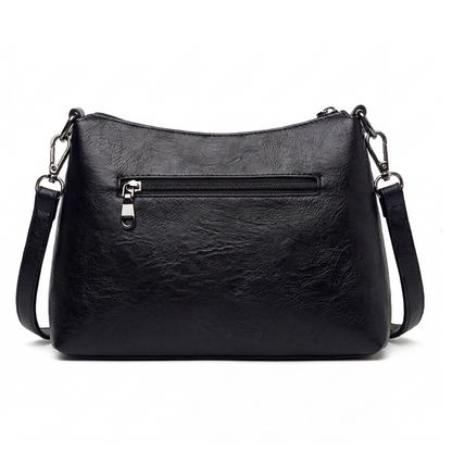 Crossbody Bag Soft Faux Leather 3 Compartments