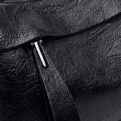 Crossbody Bag Soft Faux Leather 3 Compartments