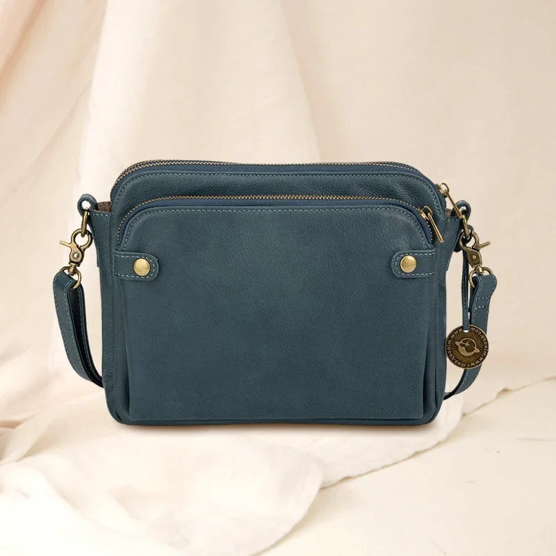 Crossbody Bag Three-Layer Convertible RFID-Blocking