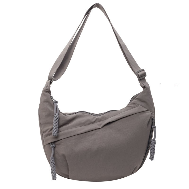 Crossbody Bag Ultralight Nylon Multiple Zippered Pockets