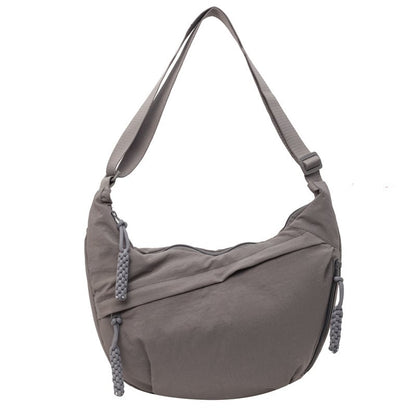 Crossbody Bag Ultralight Nylon Multiple Zippered Pockets