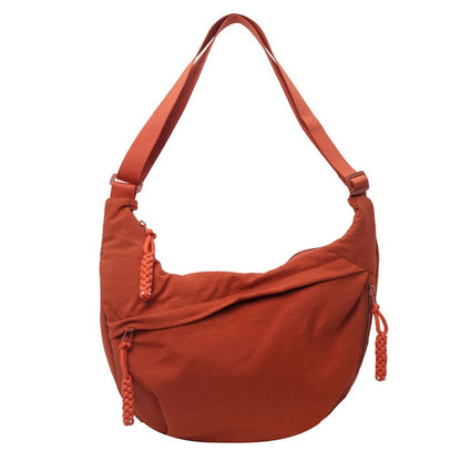 Crossbody Bag Ultralight Nylon Multiple Zippered Pockets
