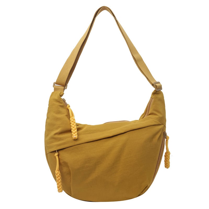 Crossbody Bag Ultralight Nylon Multiple Zippered Pockets