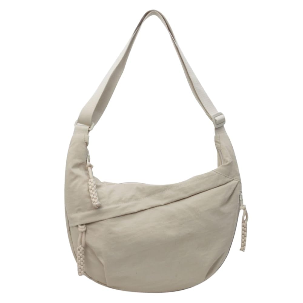 Crossbody Bag Ultralight Nylon Multiple Zippered Pockets