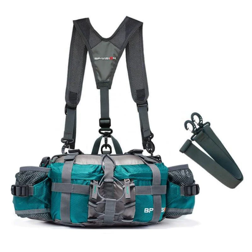 Crossbody Bag Waterproof Nylon 5L Shoulder & Hip Straps