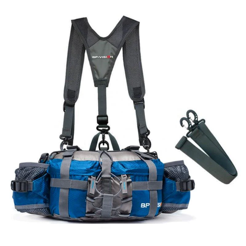 Crossbody Bag Waterproof Nylon 5L Shoulder & Hip Straps