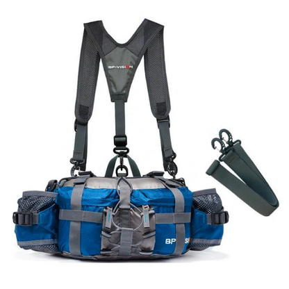 Crossbody Bag Waterproof Nylon 5L Shoulder & Hip Straps