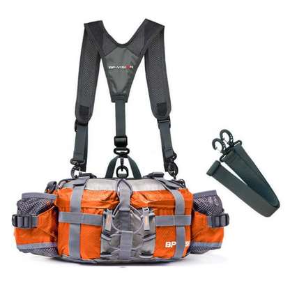 Crossbody Bag Waterproof Nylon 5L Shoulder & Hip Straps