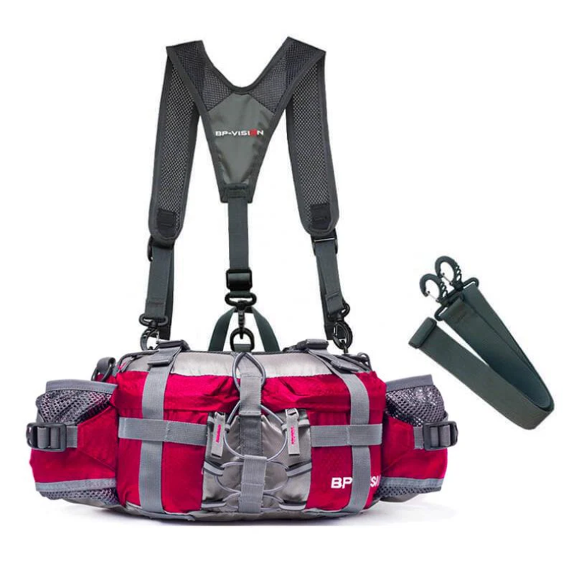 Crossbody Bag Waterproof Nylon 5L Shoulder & Hip Straps