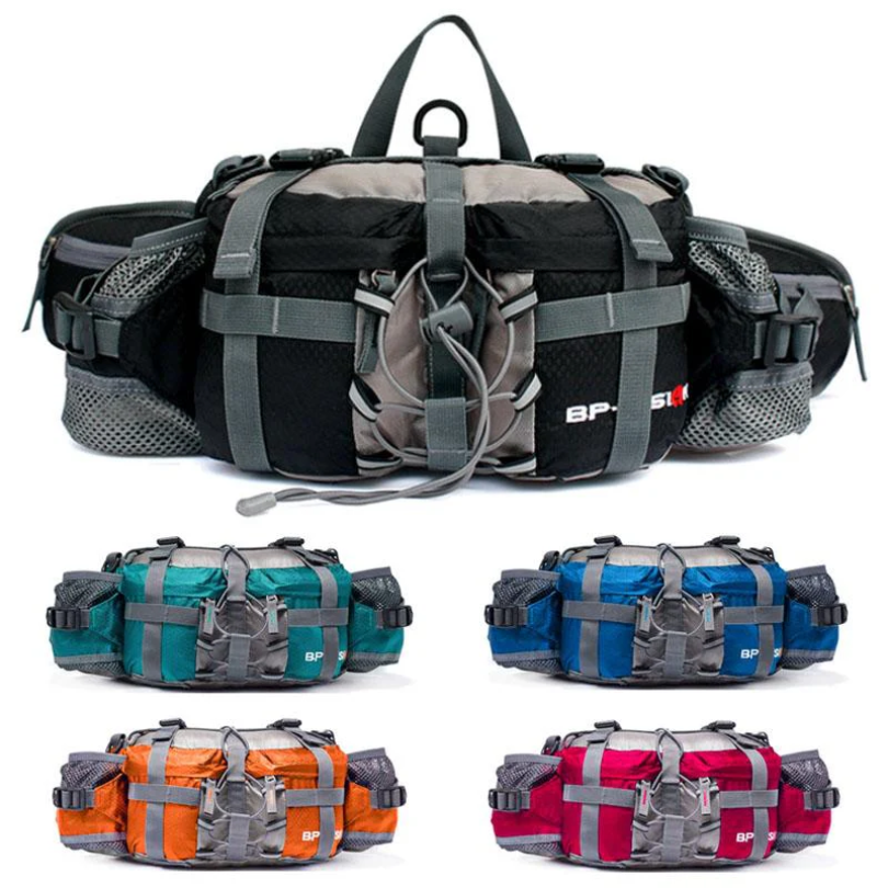 Crossbody Bag Waterproof Nylon 5L Shoulder & Hip Straps