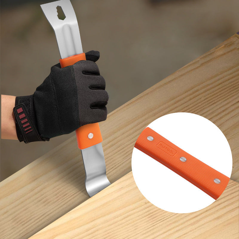 Crowbar Nail Puller & Screw Turner Non-Slip Rubber Handle