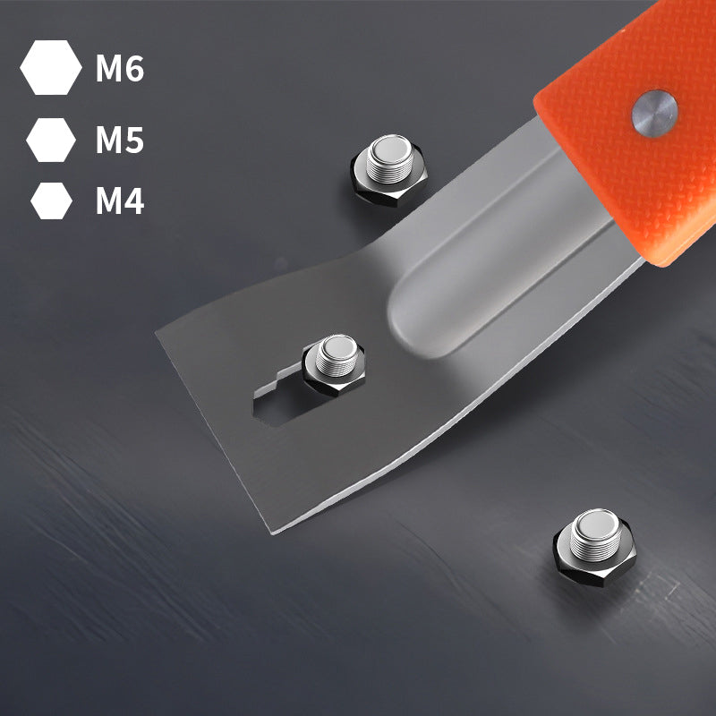 Crowbar Nail Puller & Screw Turner Non-Slip Rubber Handle