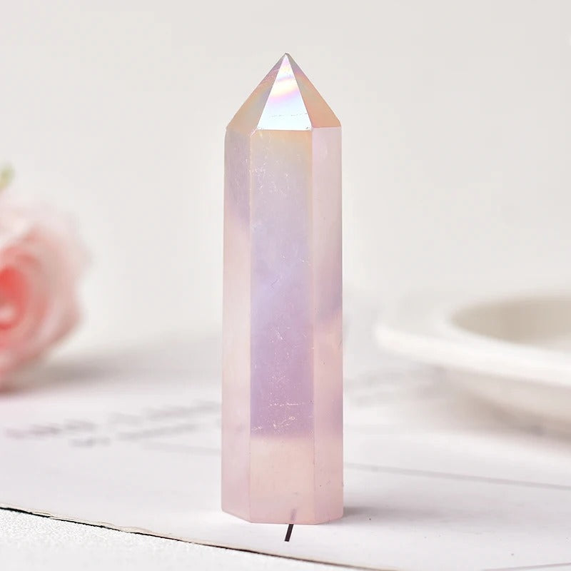 Crystal Point Polished Faceted 22 Inch Natural Mineral