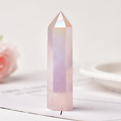 Crystal Point Polished Faceted 22 Inch Natural Mineral