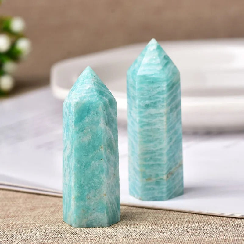 Crystal Point Polished Faceted 22 Inch Natural Mineral
