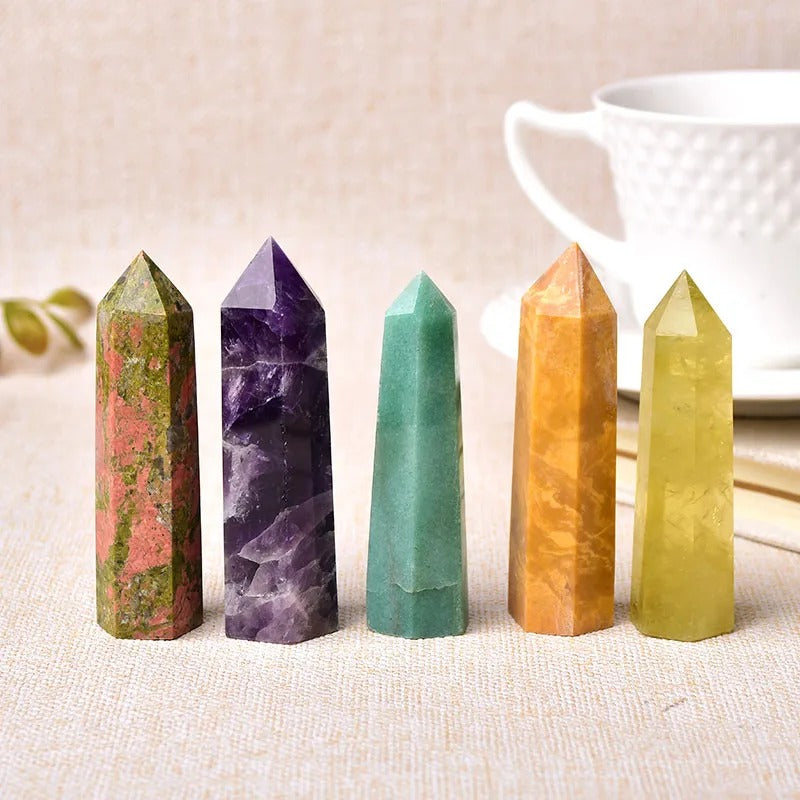 Crystal Point Polished Faceted 22 Inch Natural Mineral