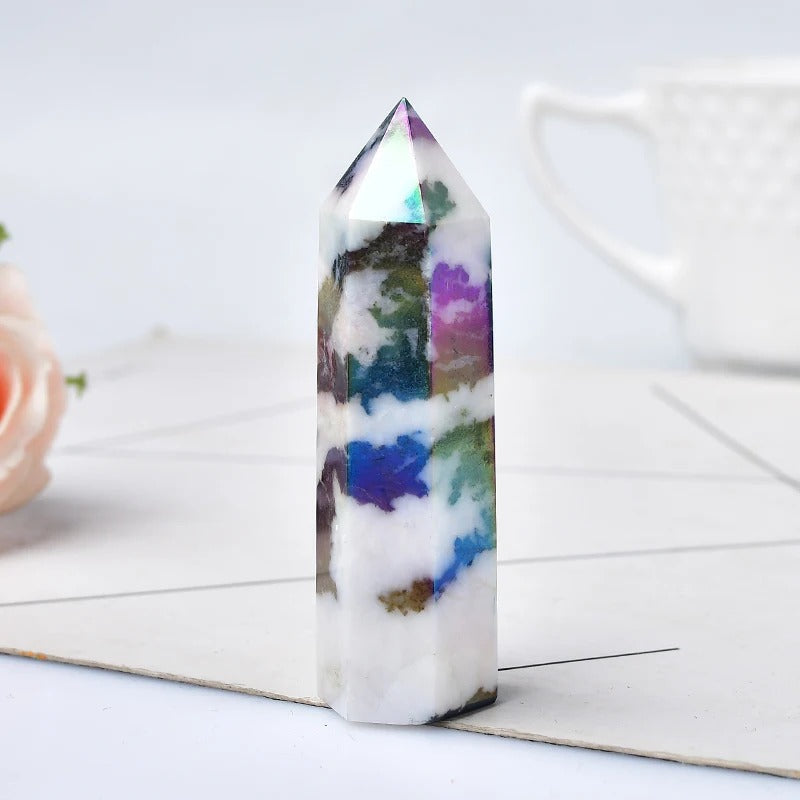 Crystal Point Polished Faceted 22 Inch Natural Mineral