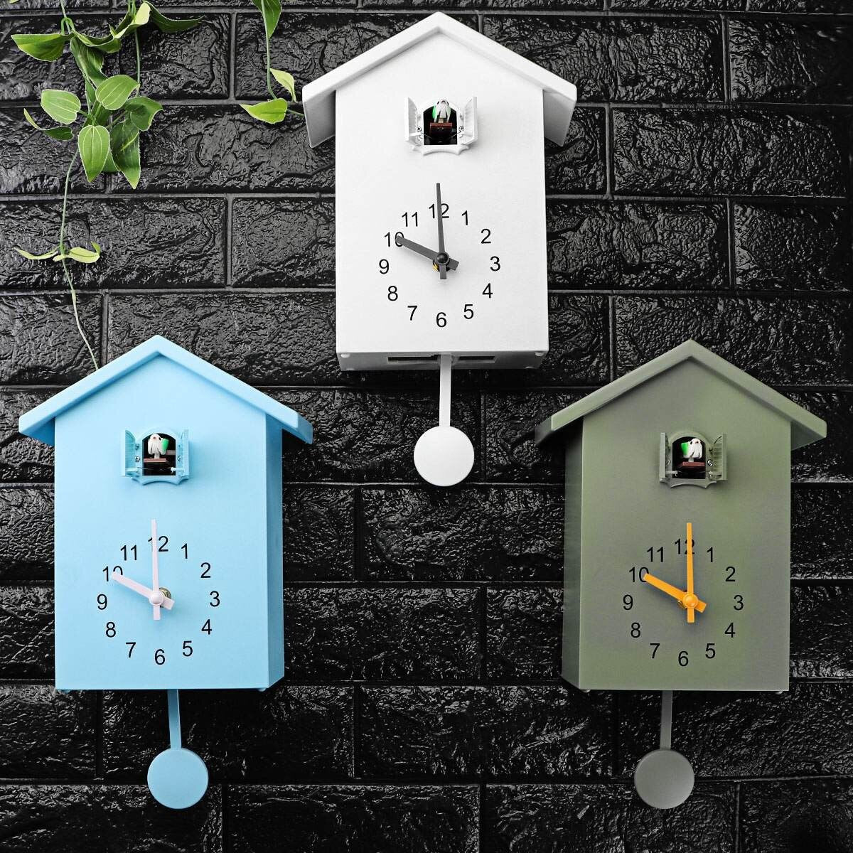 Cuckoo Clock Classic Modern Battery-Powered ABS Plastic