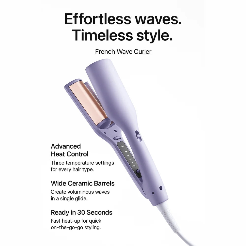 Curling Iron Ceramic-Coated Fast Heat-Up 4 Temperature Settings