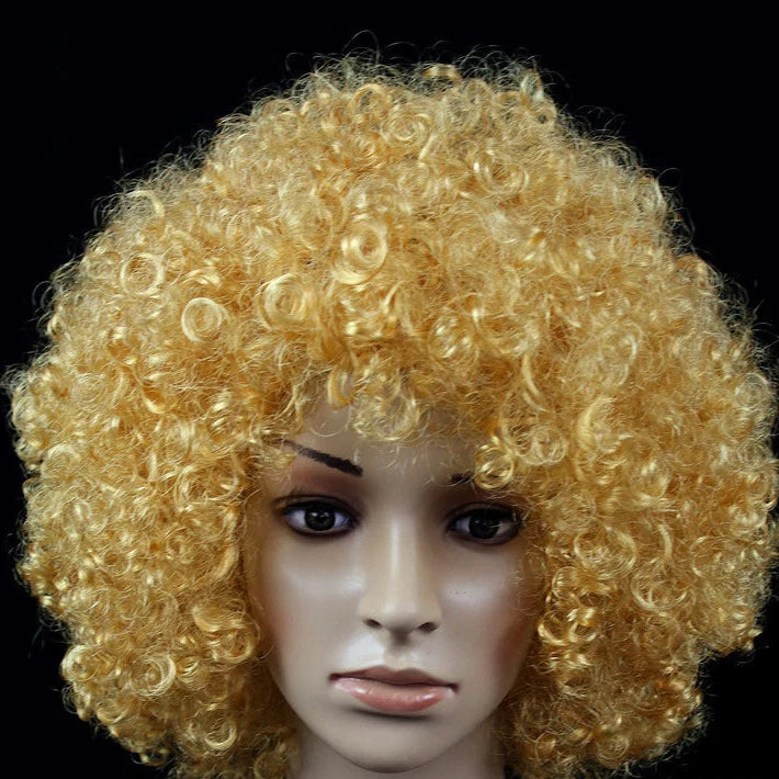 Curly Wig Voluminous Natural-Looking Adjustable Fit Lightweight Cap