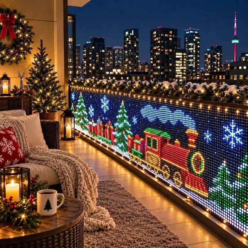 Curtain Lights App-Controlled 400 LEDs Custom Pixel Displays
