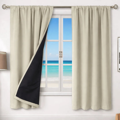 Curtain Panel Thermal Insulating Water-Repellent Rod Pocket