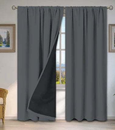 Curtain Panel Thermal Insulating Water-Repellent Rod Pocket