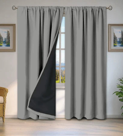 Curtain Panel Thermal Insulating Water-Repellent Rod Pocket