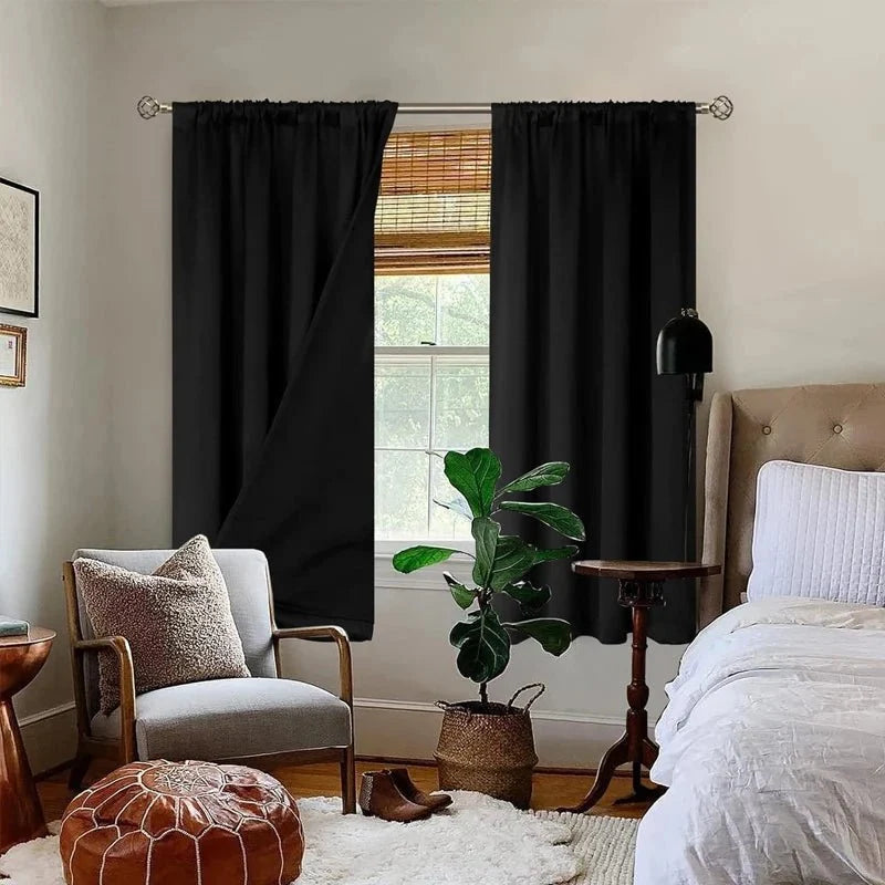Curtain Panel Thermal Insulating Water-Repellent Rod Pocket