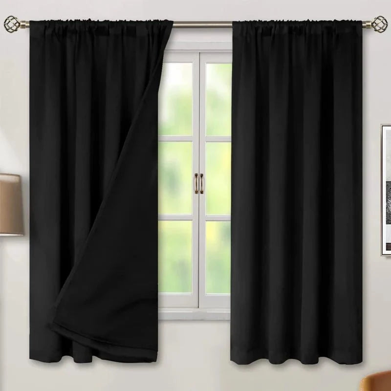 Curtain Panel Thermal Insulating Water-Repellent Rod Pocket