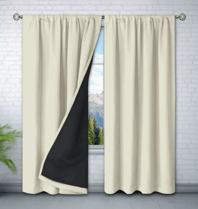 Curtain Panel Thermal Insulating Water-Repellent Rod Pocket
