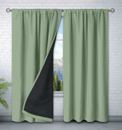 Curtain Panel Thermal Insulating Water-Repellent Rod Pocket