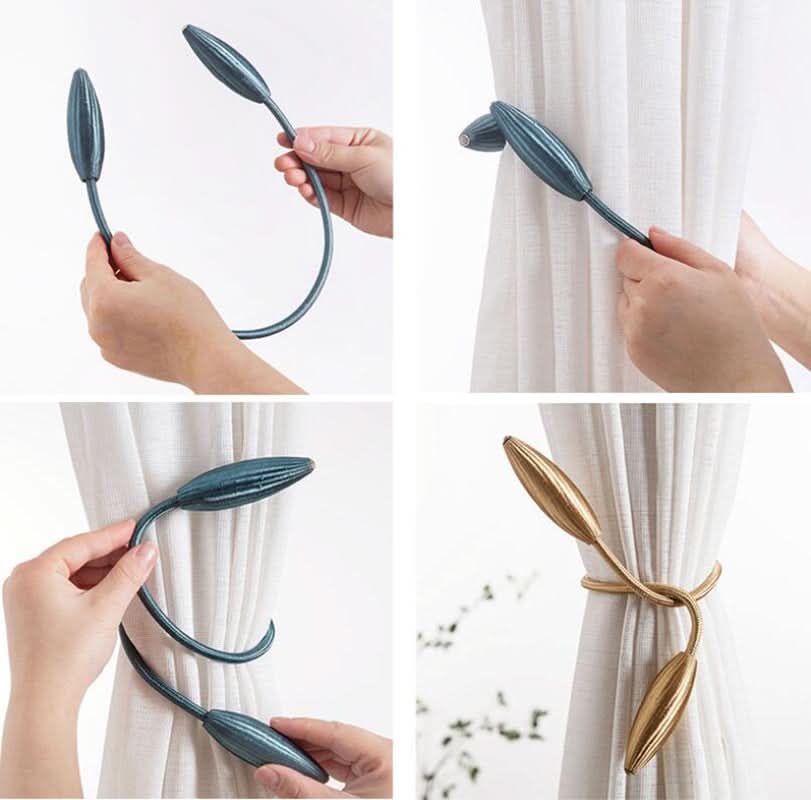 Curtain Tieback Adjustable Fabric Rope Set of 2