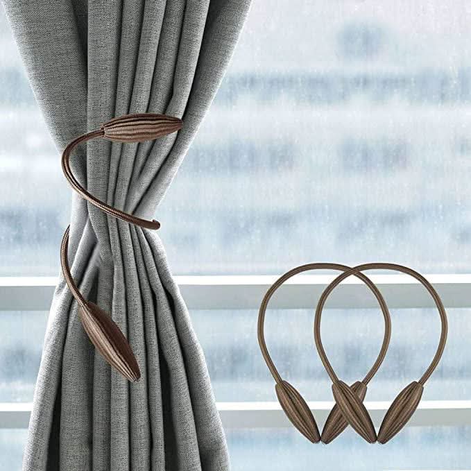 Curtain Tiebacks Flexible Tool-Free Attachment