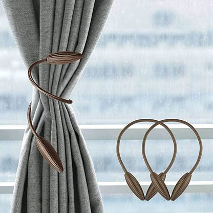 Curtain Tiebacks Flexible Tool-Free Attachment