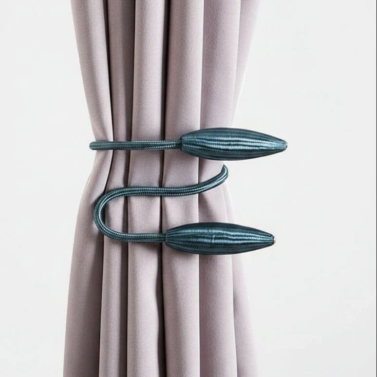 Curtain Tiebacks Flexible Tool-Free Attachment