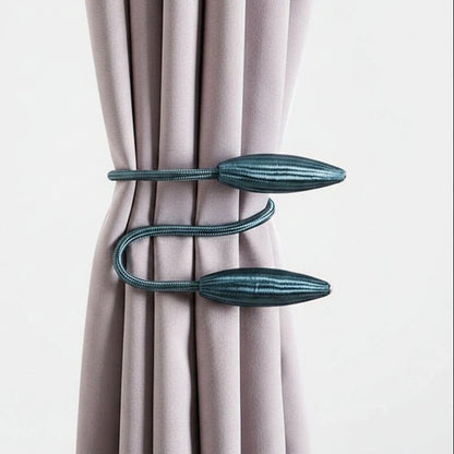 Curtain Tiebacks Flexible Tool-Free Attachment