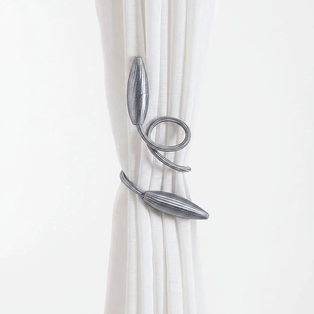 Curtain Tiebacks Flexible Tool-Free Attachment