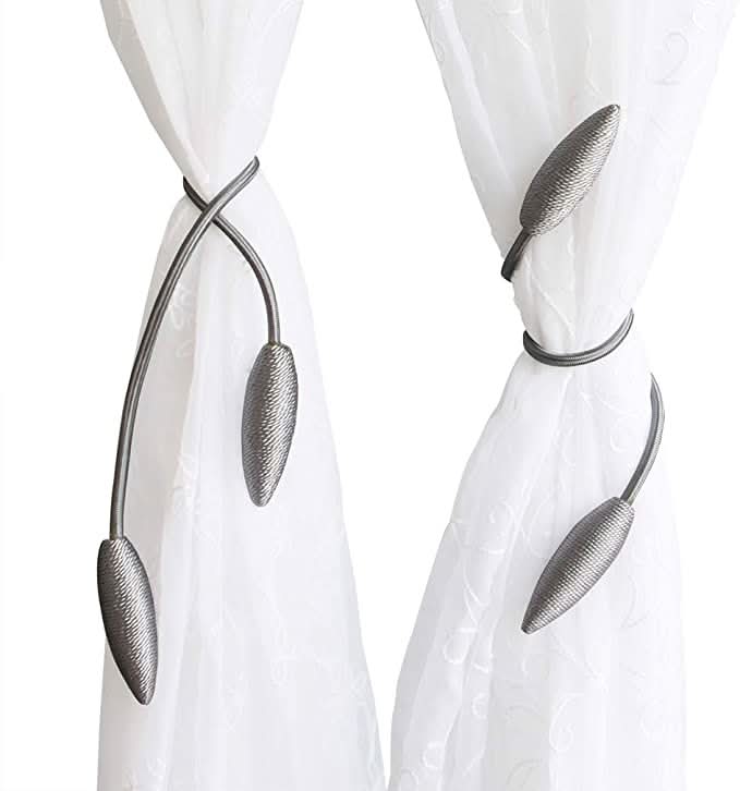 Curtain Tiebacks Flexible Tool-Free Attachment