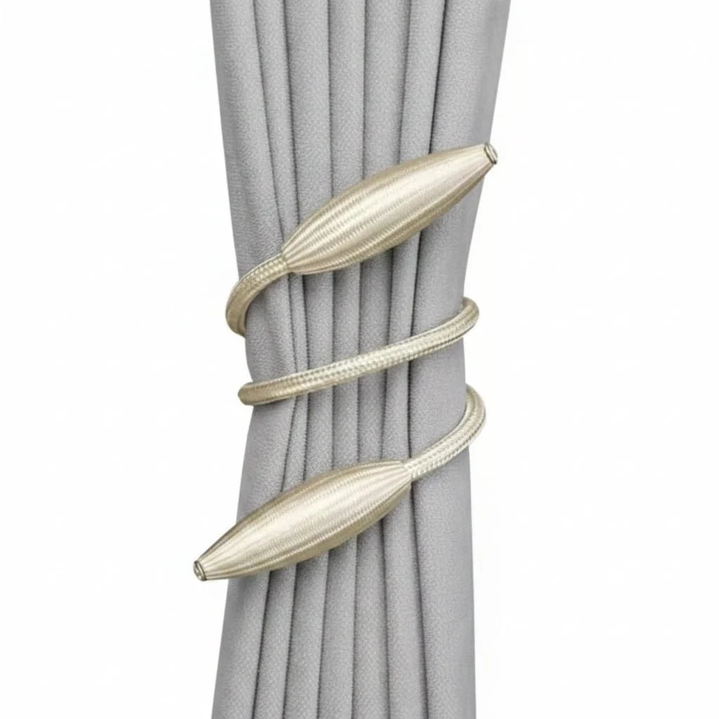 Curtain Tiebacks Flexible Tool-Free Attachment