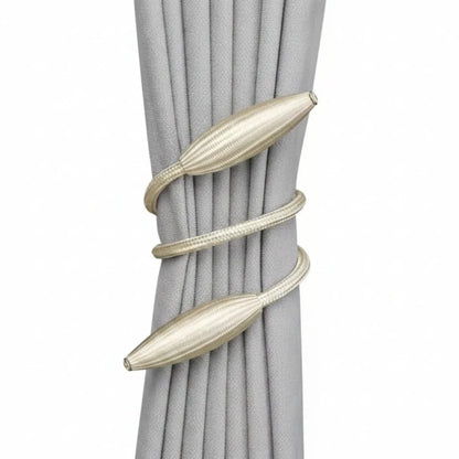 Curtain Tiebacks Flexible Tool-Free Attachment