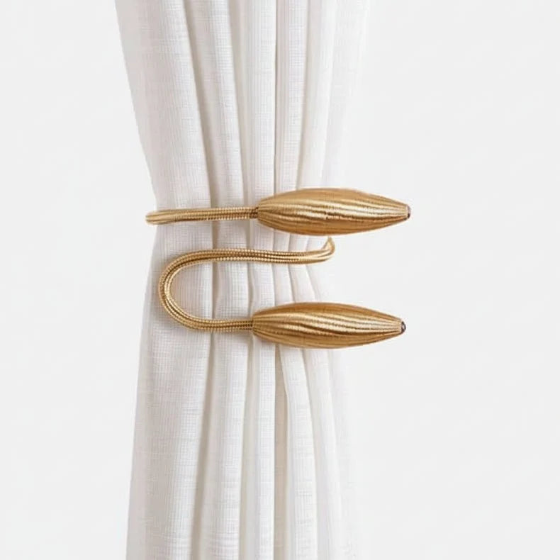 Curtain Tiebacks Flexible Tool-Free Attachment