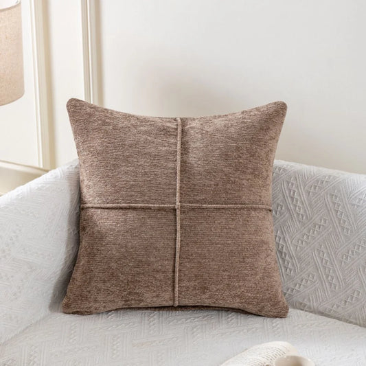 Cushion Cover Soft Microfiber Stitched Panel Machine Washable