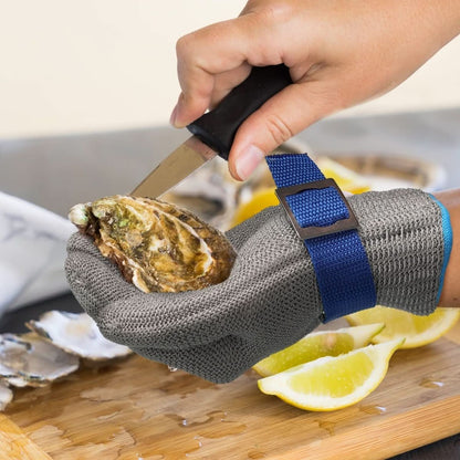 Cut-Resistant Glove ANSI A9 Stainless-Steel Mesh