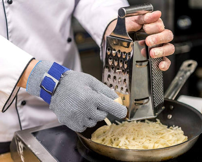 Cut-Resistant Glove ANSI A9 Stainless-Steel Mesh