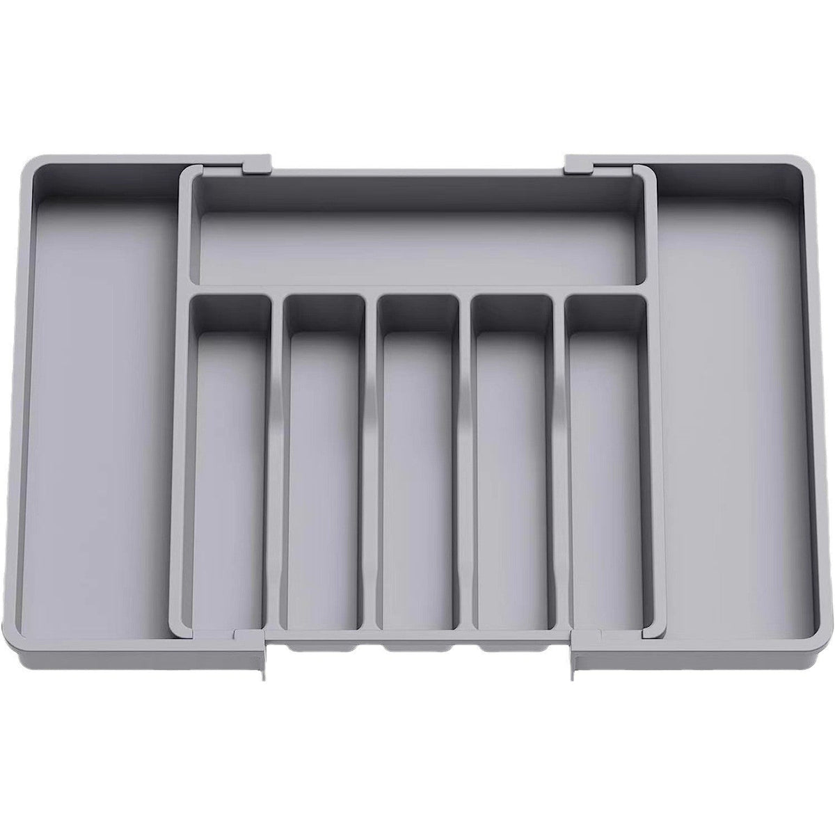 Cutlery Drawer Organizer Adjustable Width Divided Compartments