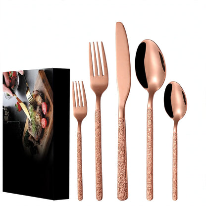 Cutlery Set 410 Stainless Steel Dishwasher-Safe Set of 20