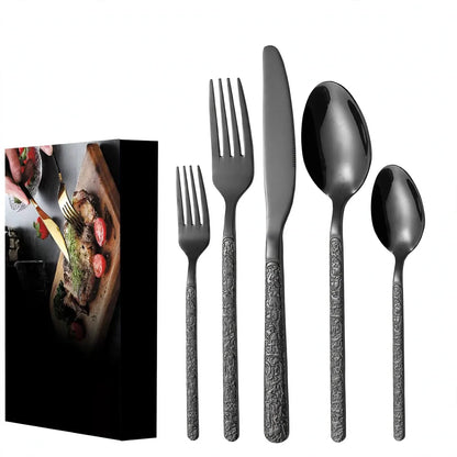 Cutlery Set 410 Stainless Steel Dishwasher-Safe Set of 20