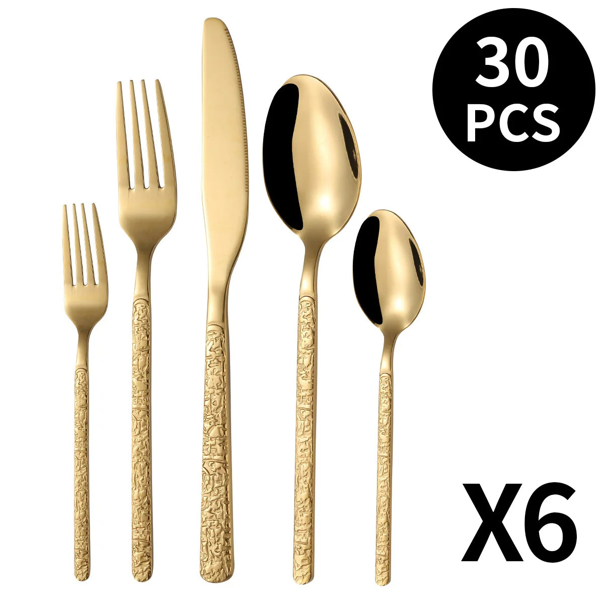 Cutlery Set 410 Stainless Steel Dishwasher-Safe Set of 20