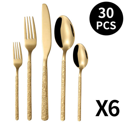 Cutlery Set 410 Stainless Steel Dishwasher-Safe Set of 20
